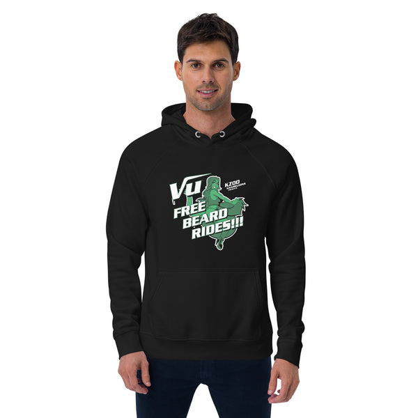 Deja Vu® Kalamazoo Green "Free Beard Rides" Hoodie