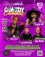 Comedy & Cocktails - VIP PACKAGE (4 People) - January 19th