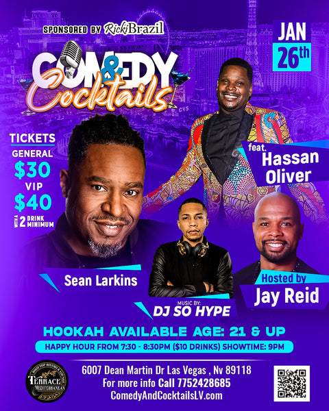 Comedy & Cocktails - VIP PACKAGE (4 People) - January 26th