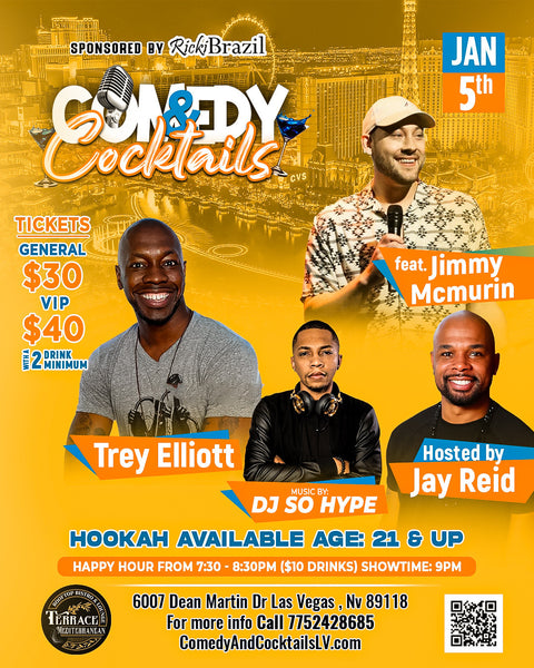 Comedy & Cocktails - VIP PACKAGE (4 People) - January 5th